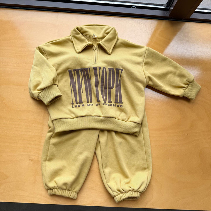 【80-150】NEW YORKハーフジップセットアップ