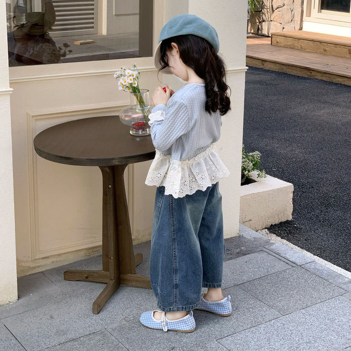 【90-140】レースデザインカーディガン