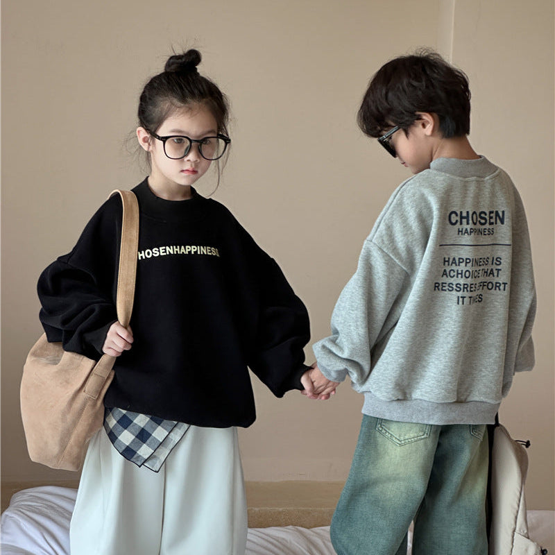 【90-150】オーバーサイズロゴデザイントレーナー