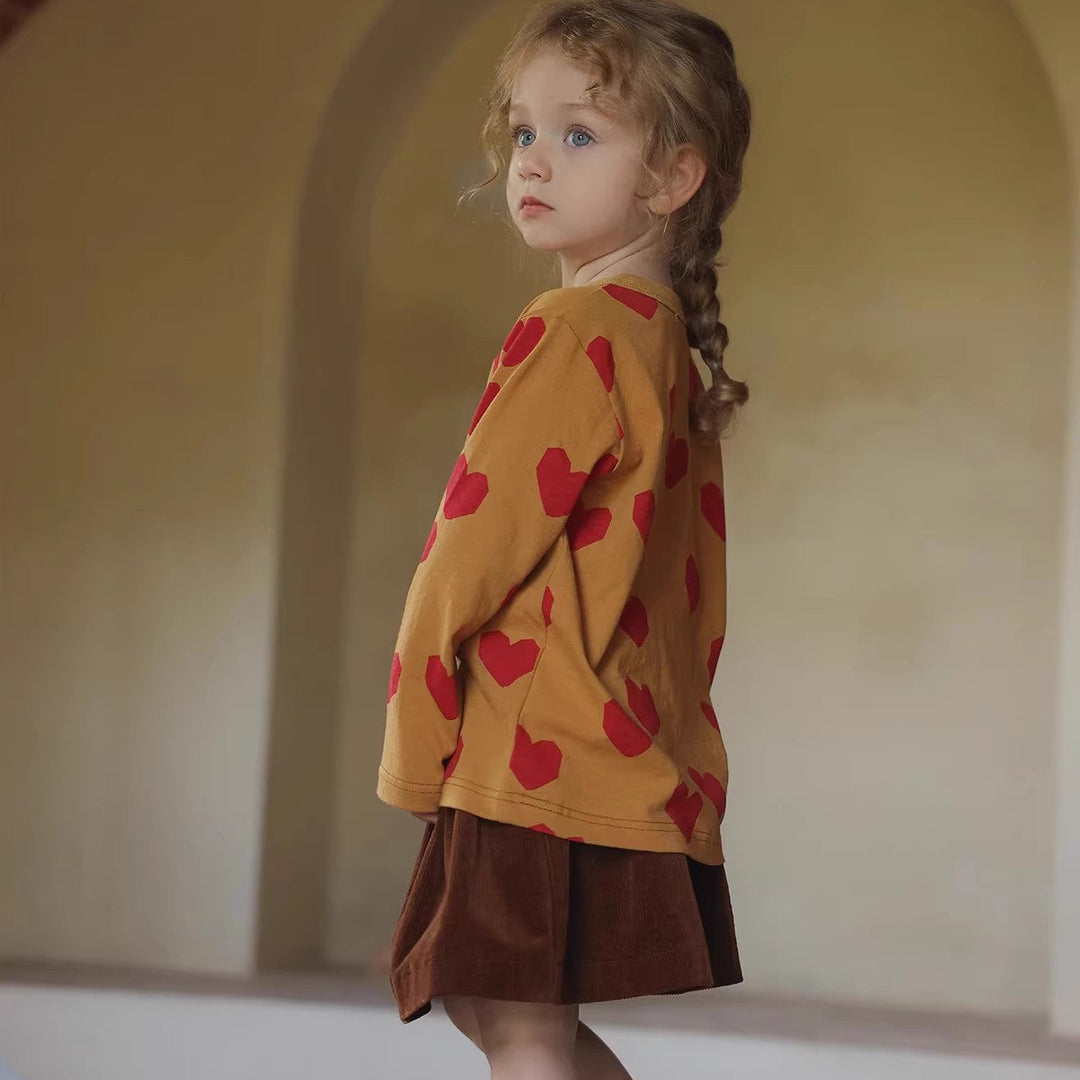 【110-150】ウエストギャザーコーデュロイスカート