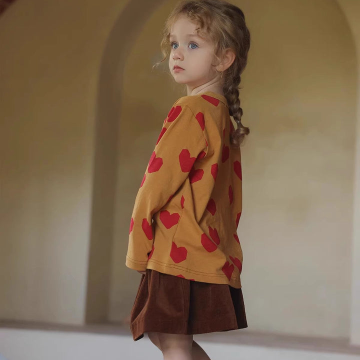 【110-150】ウエストギャザーコーデュロイスカート