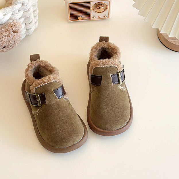 【14.0-21.5】ベルトデザインアンクルブーツ