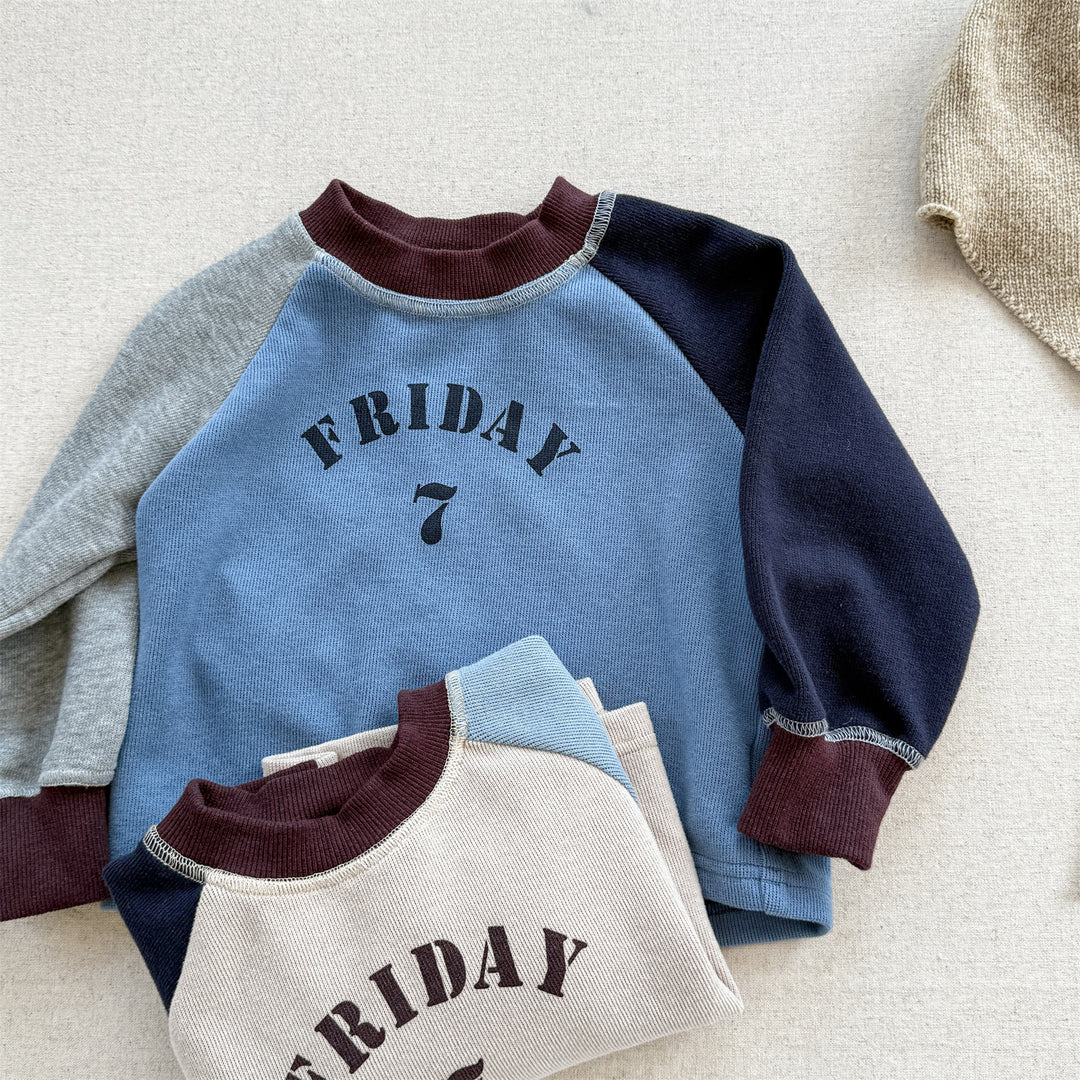【80-130】FRIDAYラグランスリーブプルオーバー