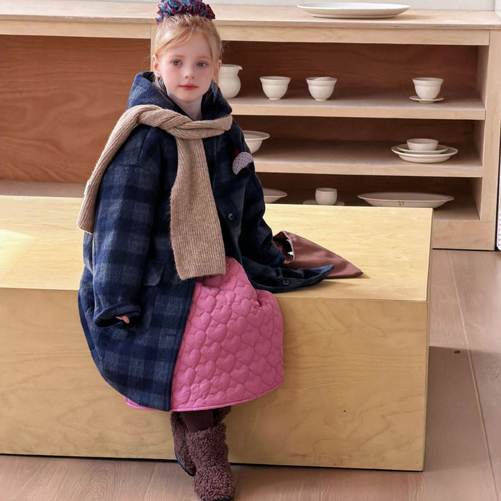 【90-150】ハートキルティングロングスカート