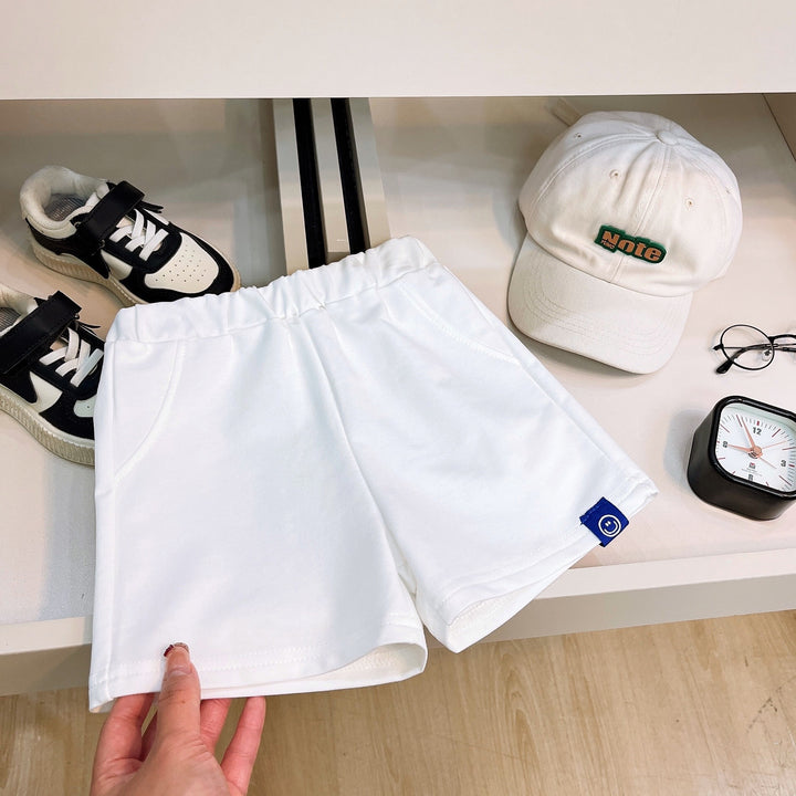 【90-140】ワンポイントスマイルショートパンツ