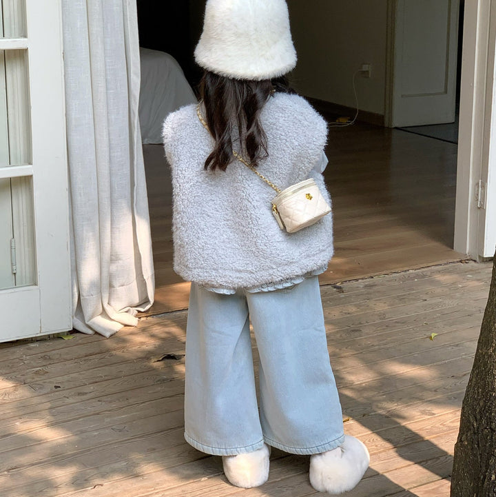 【90-140】ストレートワイドデニム