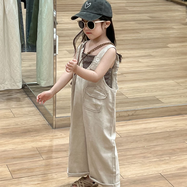 【90-140】アシンメトリーサロペット