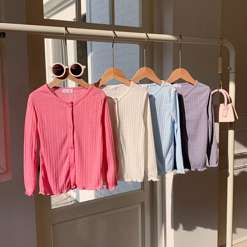 【90-140】リブメロウカーディガン