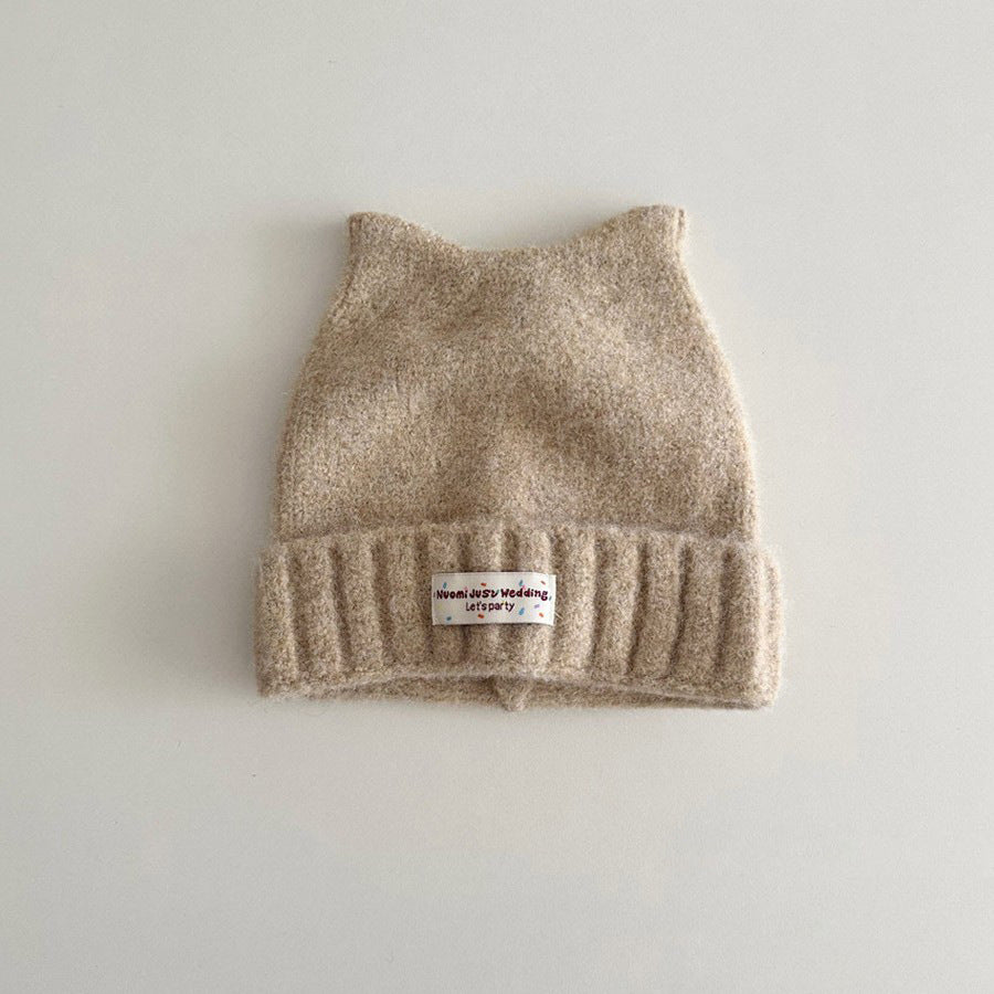 【48-52cm】ねこ耳あったかニット帽