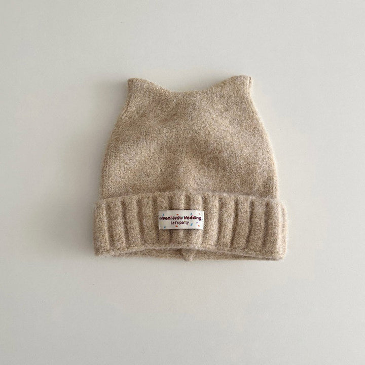 【48-52cm】ねこ耳あったかニット帽