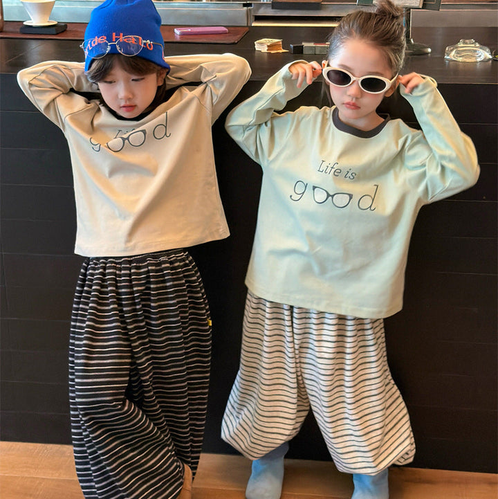 【90-150】Life is goodデザインロンT