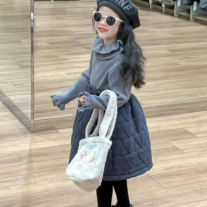 【90-120】ラッフルカラーフリルトップス