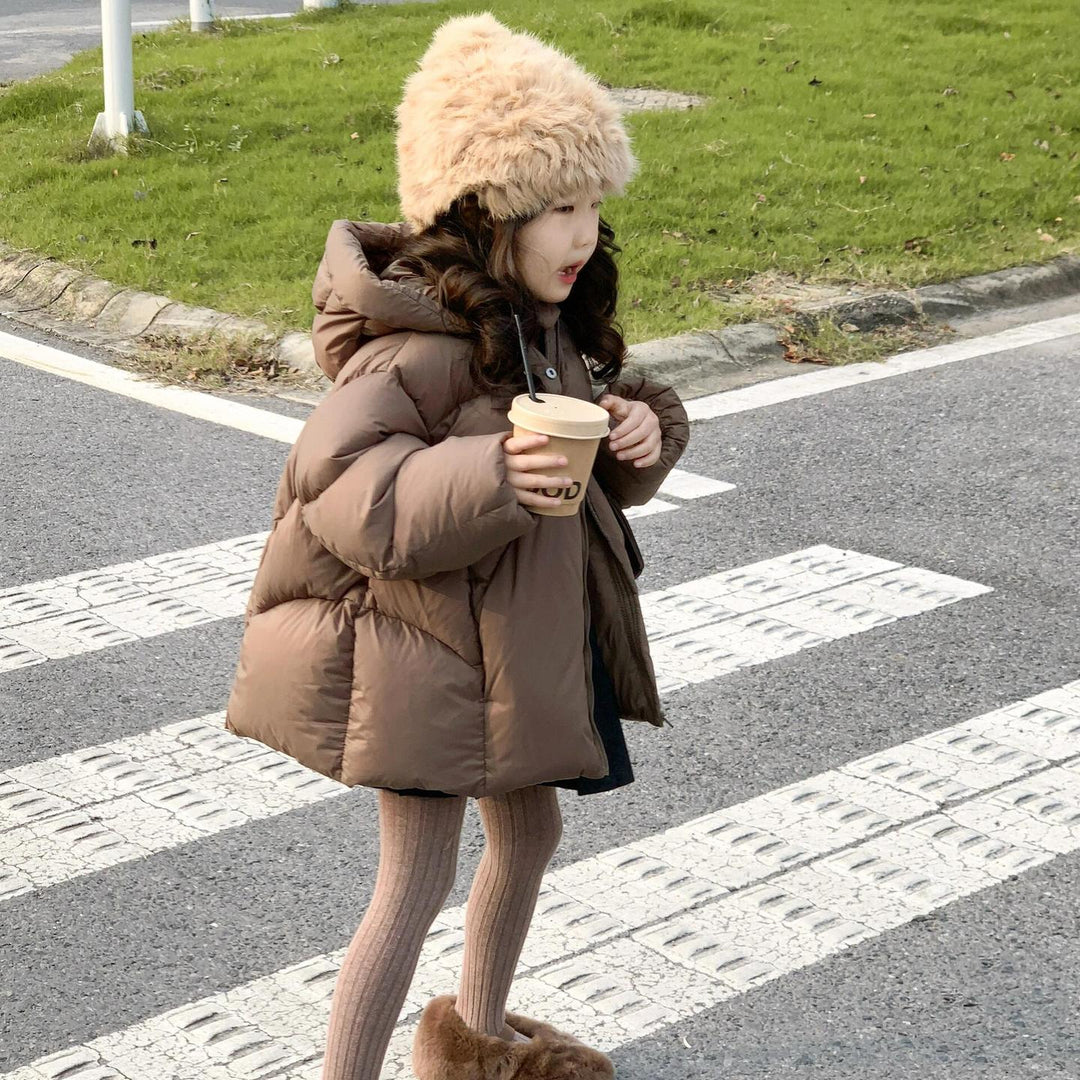 【90-140】シンプル中綿フーディージャケット