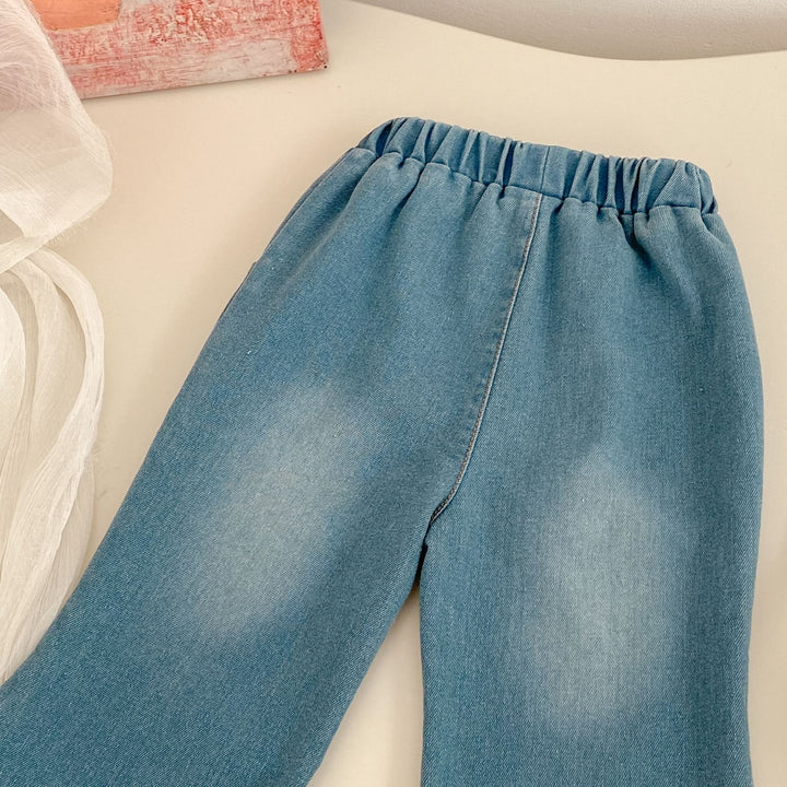 【73-120】フレアデニムパンツ