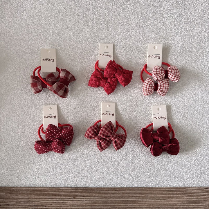 リボンモチーフヘアゴム