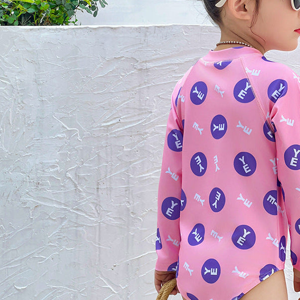 【90-140】ロゴデザインスイムウェア