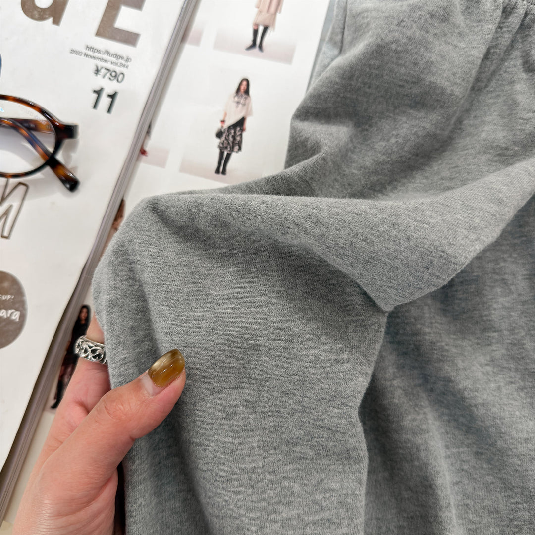 【80-130】フリルヘムロングパンツ