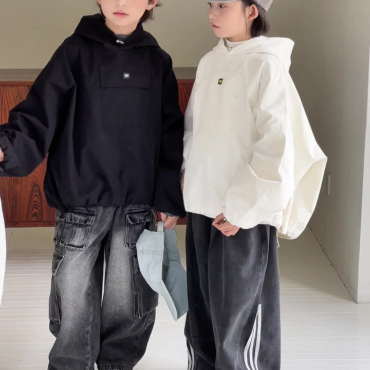 【90-150】ラインデザインルーズワイドデニム