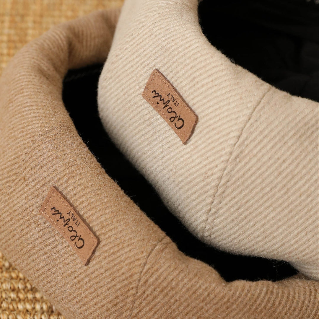 【55-59cm】ワンポイントワッペンベレー帽