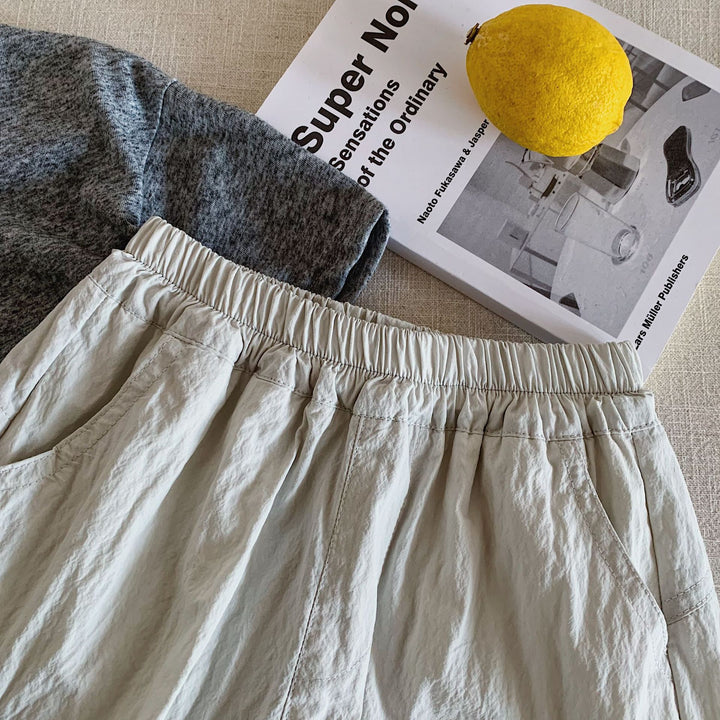 【90-140】シンプルハーフパンツ