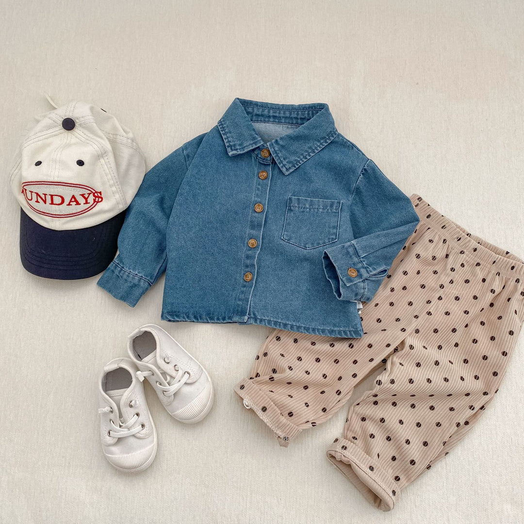 【73-110】シンプル長袖シャツ