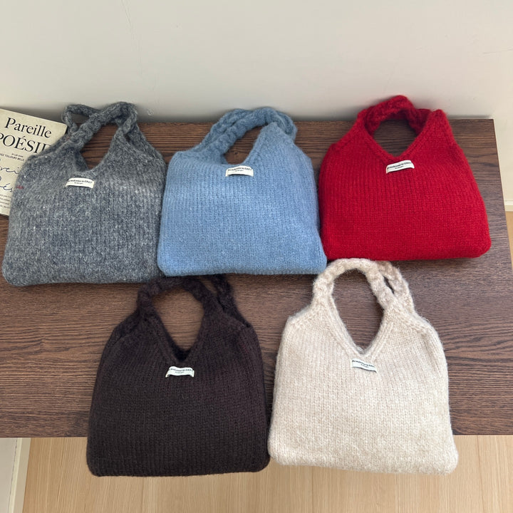 あったかニットバッグ