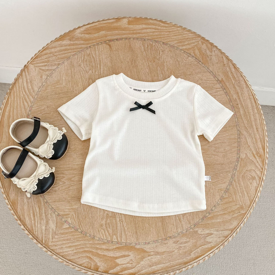 【73-130】フロントリボンTシャツ