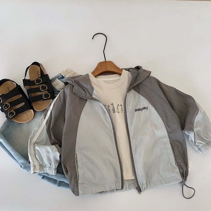 【90-140】カジュアルフーディーブルゾン