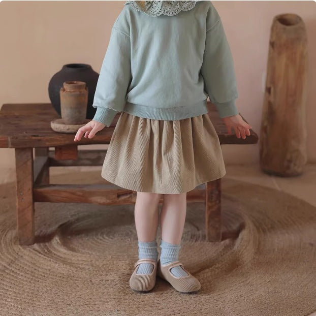 【110-150】ウエストギャザーコーデュロイスカート