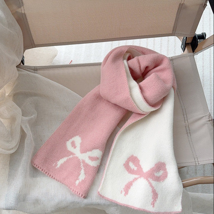 バイカラーリボンマフラー