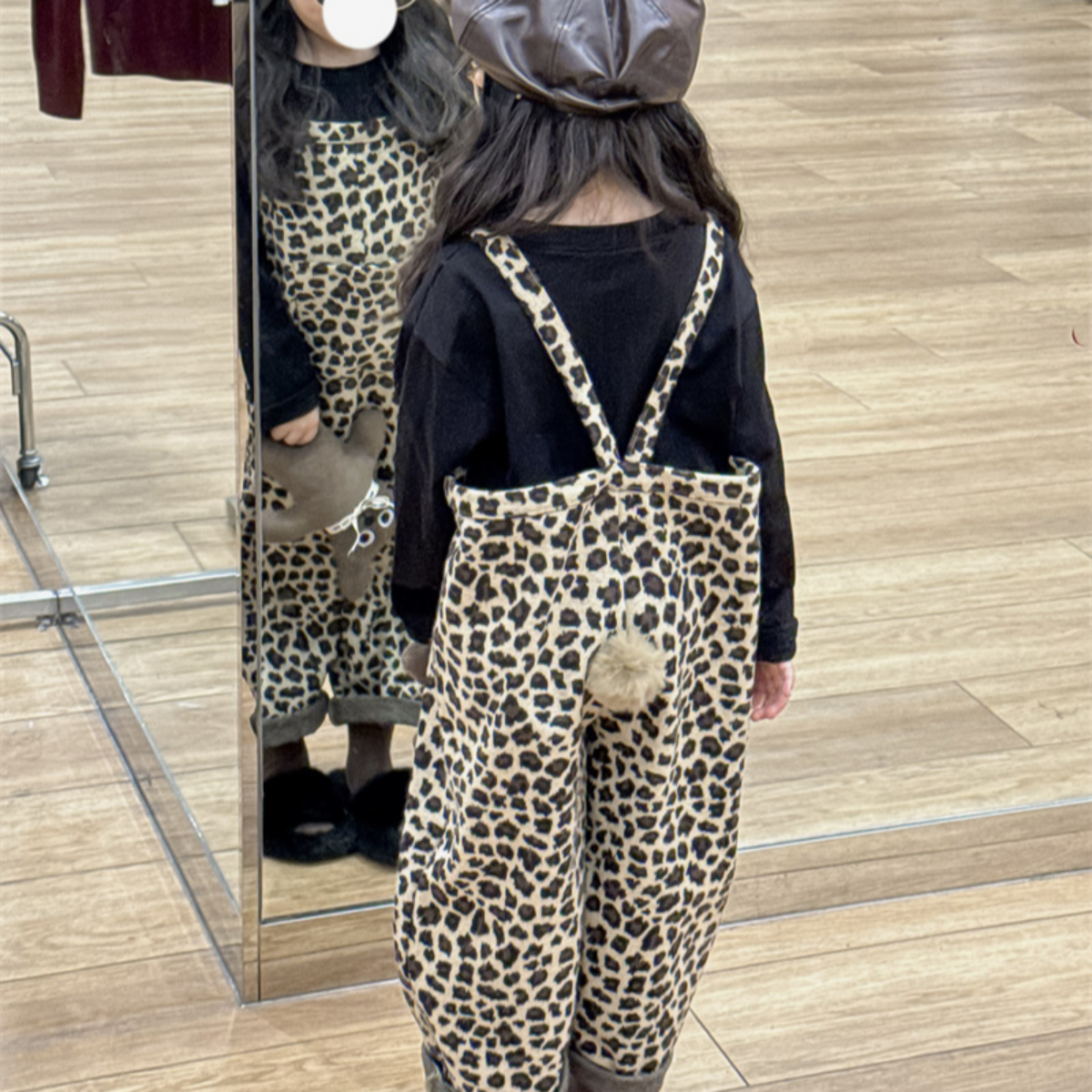 90-140】レオパード柄サロペット|ELMO-こども服エルモ- – こども服ELMO 90-140】レオパード柄サロペット|ELMO-こども服エルモ- – こども服ELMO