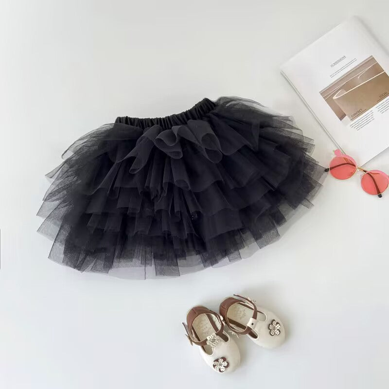 【80-140】チュールミニスカート