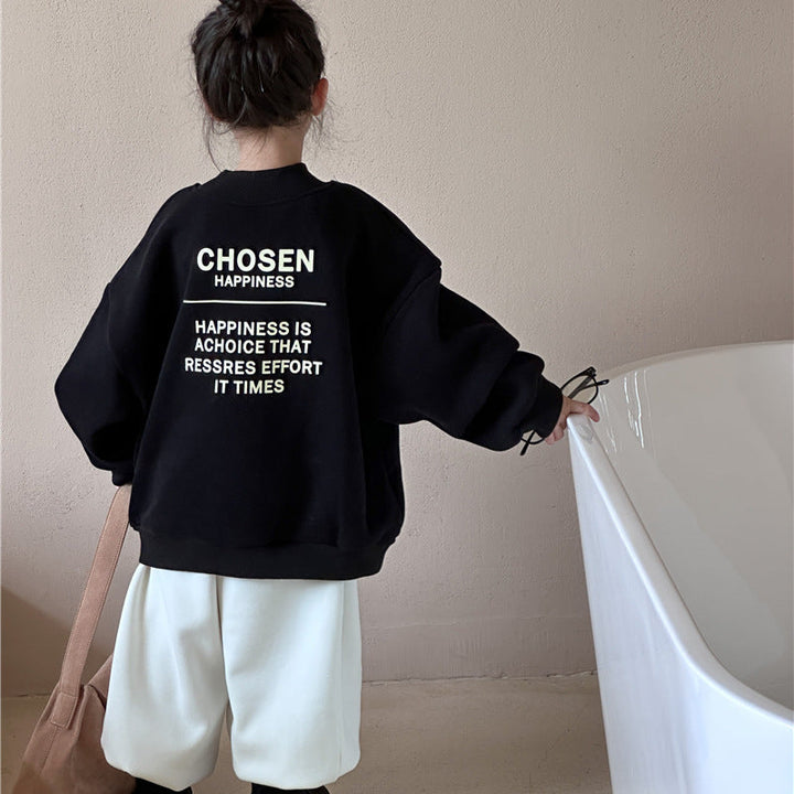 【90-150】オーバーサイズロゴデザイントレーナー