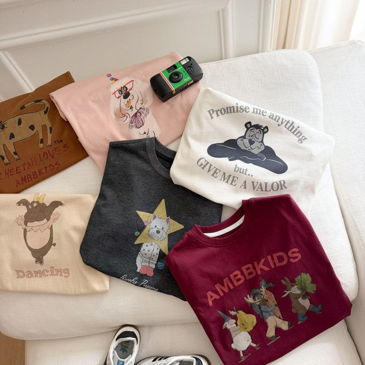 【100-150】アニマルデザインTシャツ
