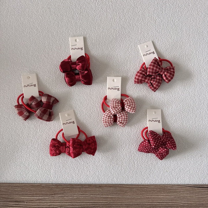 リボンモチーフヘアゴム