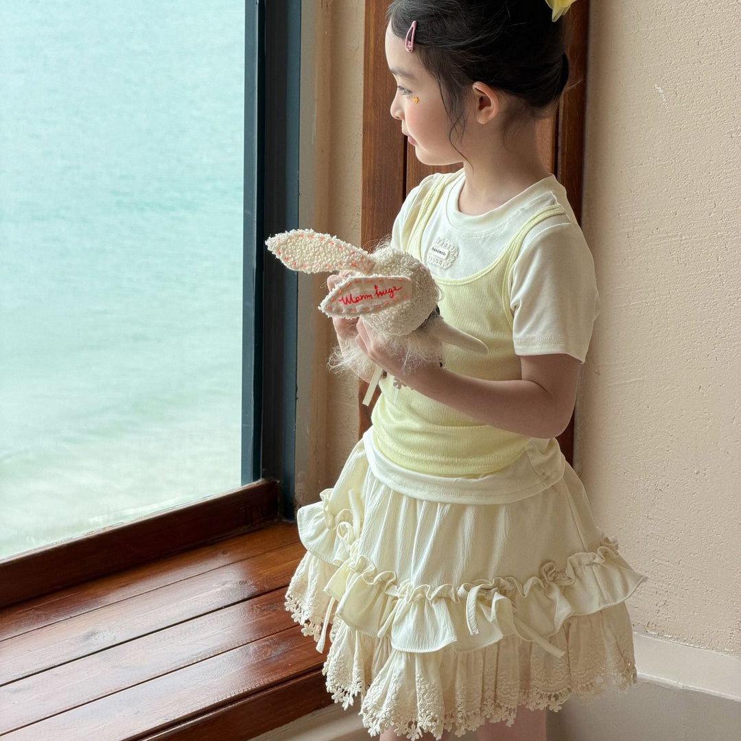 【90-150】レイヤードデザインTシャツ