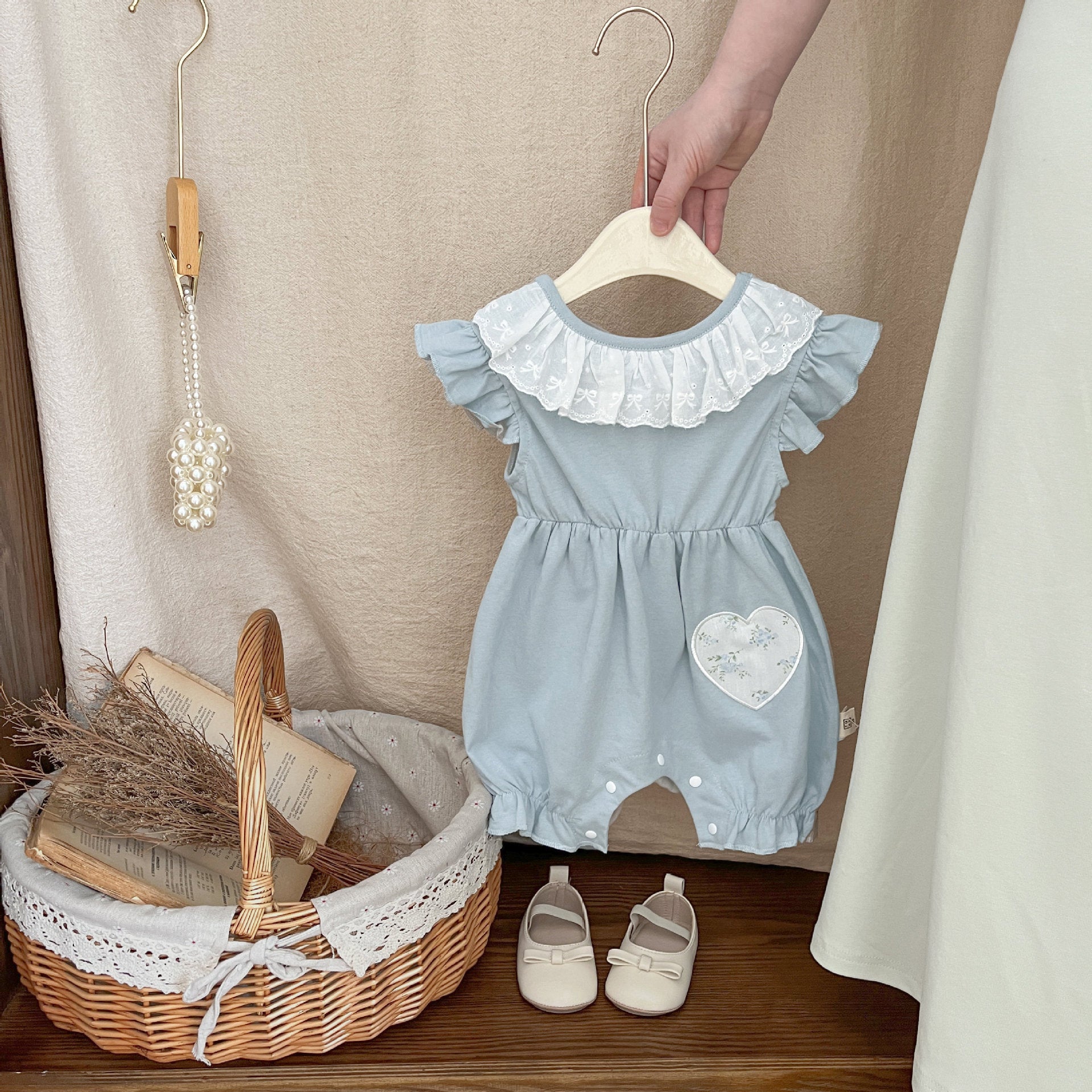 ELLIE Mサイズ2WAYリボンロンパース【NAVY】 ELLIE 2wayリボンロンパース ネイビー（TOMORROWLAND - ellie