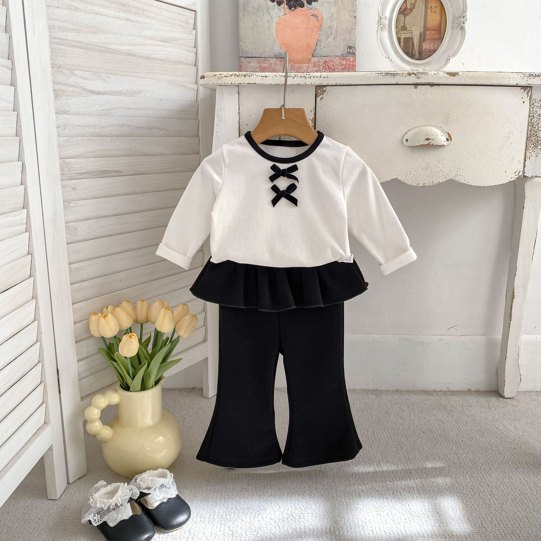 【73-120】ウエストフリルフレアパンツ