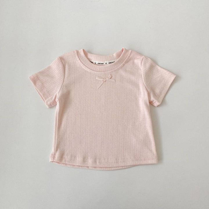 【73-130】フロントリボンTシャツ