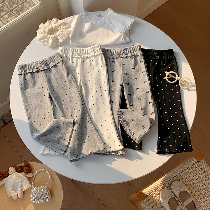 【90-140】パターンプリントフレアパンツ