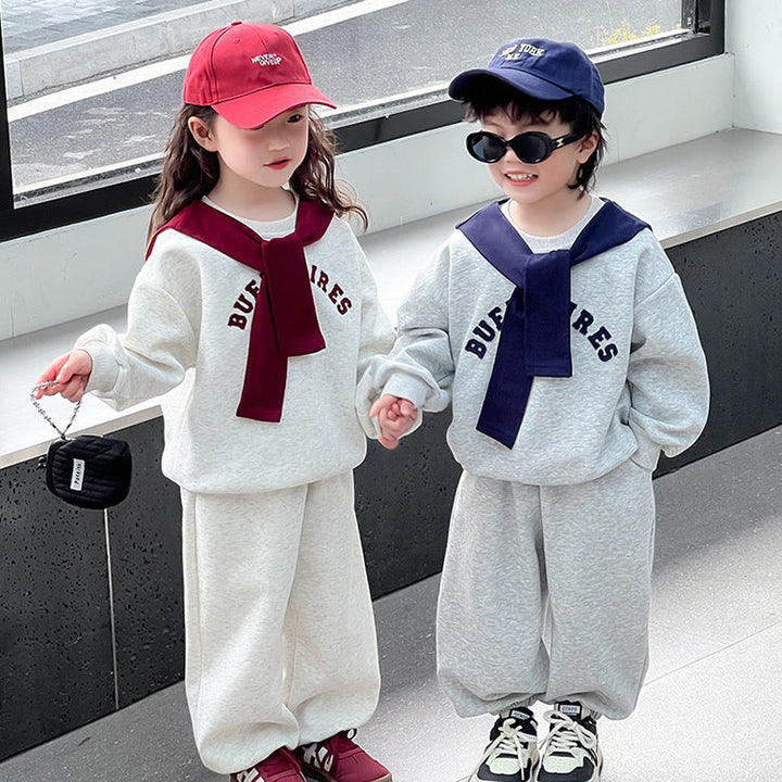 【90-150】ショール付きスポーティーセットアップ