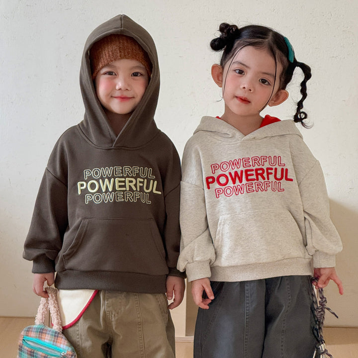 【80-150】POWERFULバイカラーパーカー