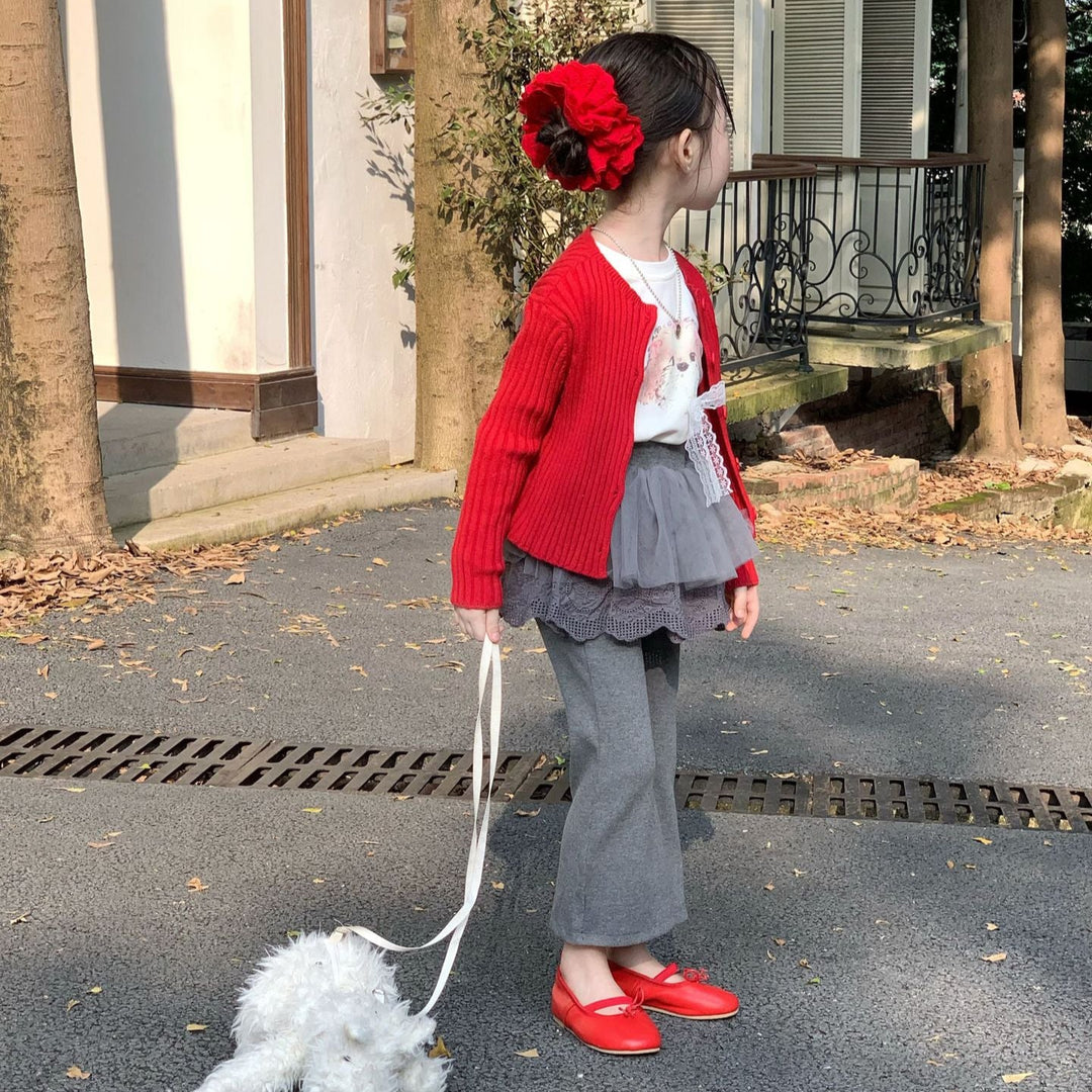 【90-140】リブカーディガン