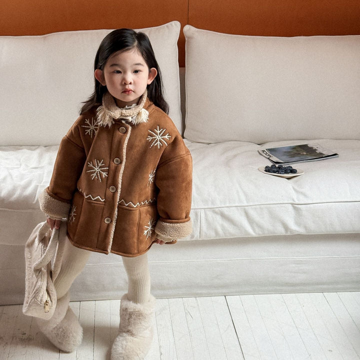 【90-140】snowflake刺繍ジャケット