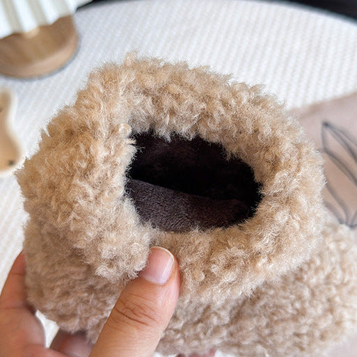 【13.5-21.0】ふわもこショートブーツ