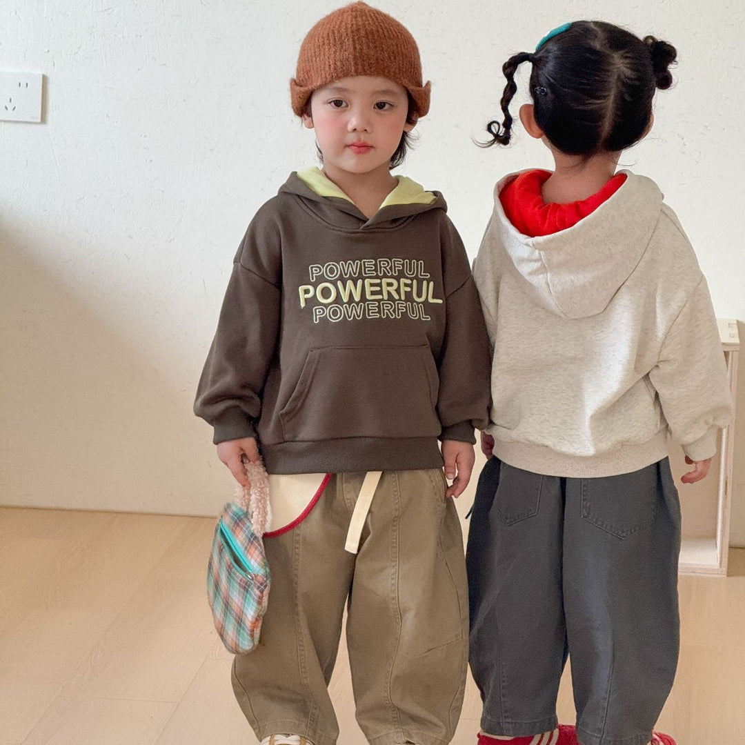 【80-150】POWERFULバイカラーパーカー