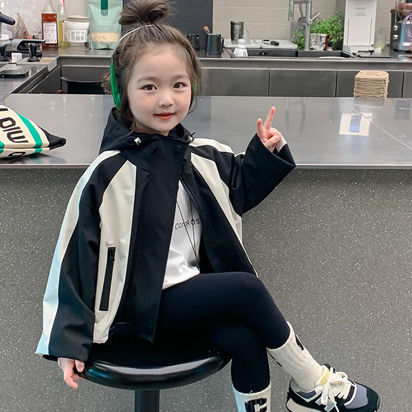 【100-140】バイカラーウィンドブレーカー