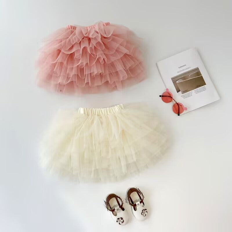 【80-140】チュールミニスカート