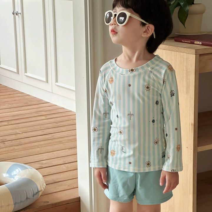 【85-135】ロングスリーブセパレートスイムウェア