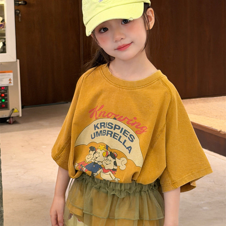 【90-150】イラストデザインTシャツ
